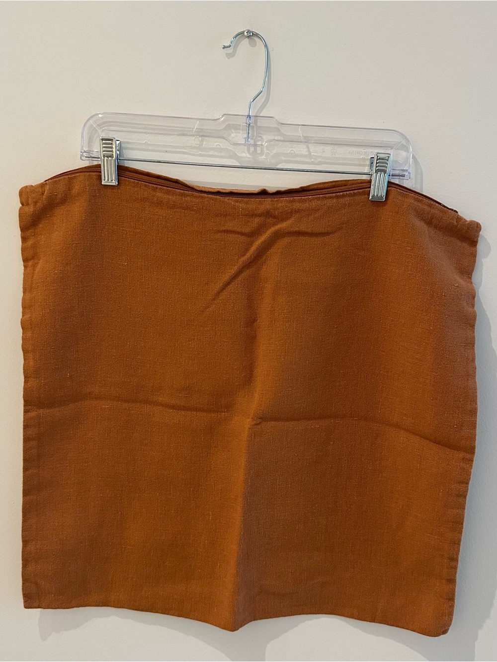 CB2 Copper Linen Throw Pillowcase - Qty 2